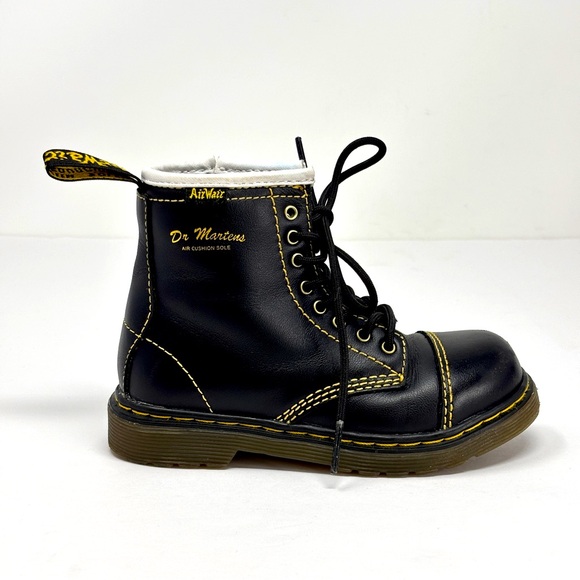 Dr. Martens Other - DR. MARTENS Black Buster 8-Eye Kids Leather Combat Boots